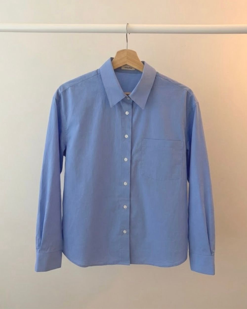 Refreshing Sky-Blue Daily Shirt